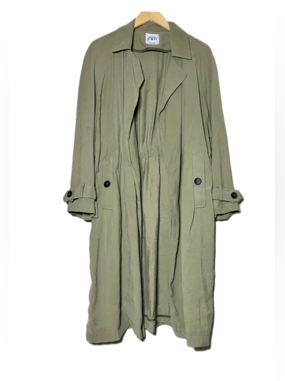 Zara Maxi Open Trench Coat